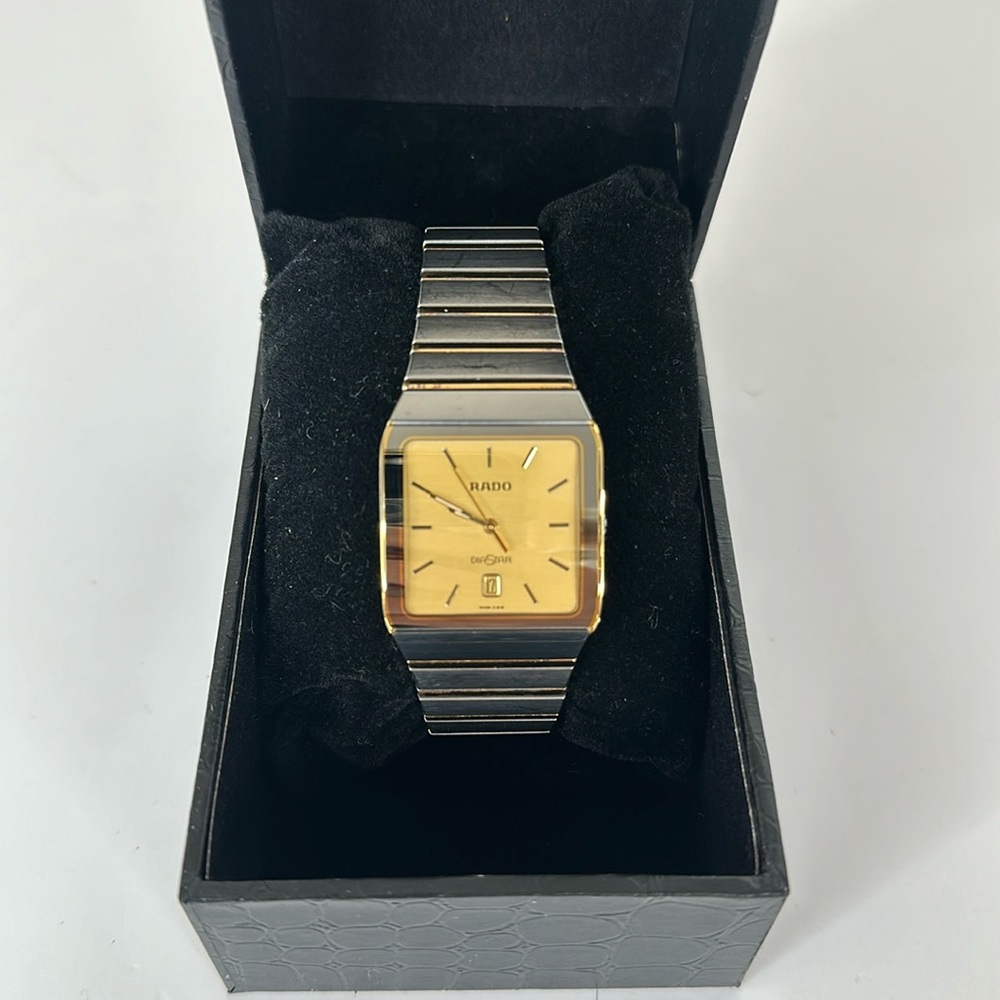 Rado diastar two tone quartz watch